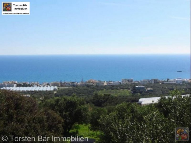 Makrigialos Kreta, Makrigialos Grundstück von 2.000m² mit wunderschönem Meerblick. Grundstück kaufen